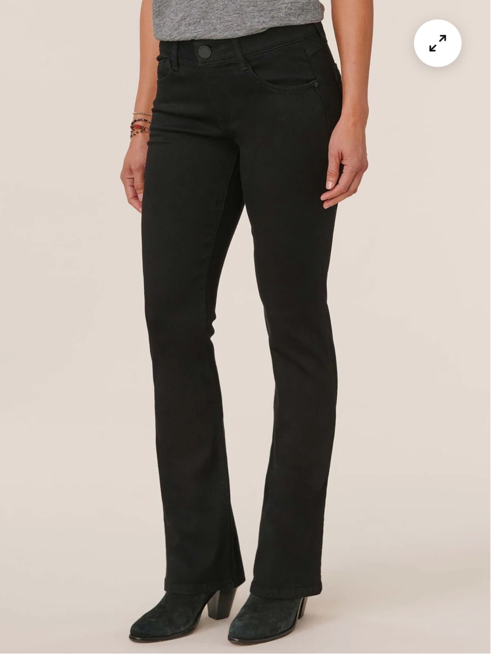 Democracy Ab"solution Itty Bitty Bootcut Black Jeans Sz 12P NWT | Bootcut Jeans- - Picture 8 of 15